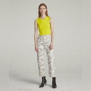 RAG & BONE Micro Floral Straight Leg Jeans Size 31